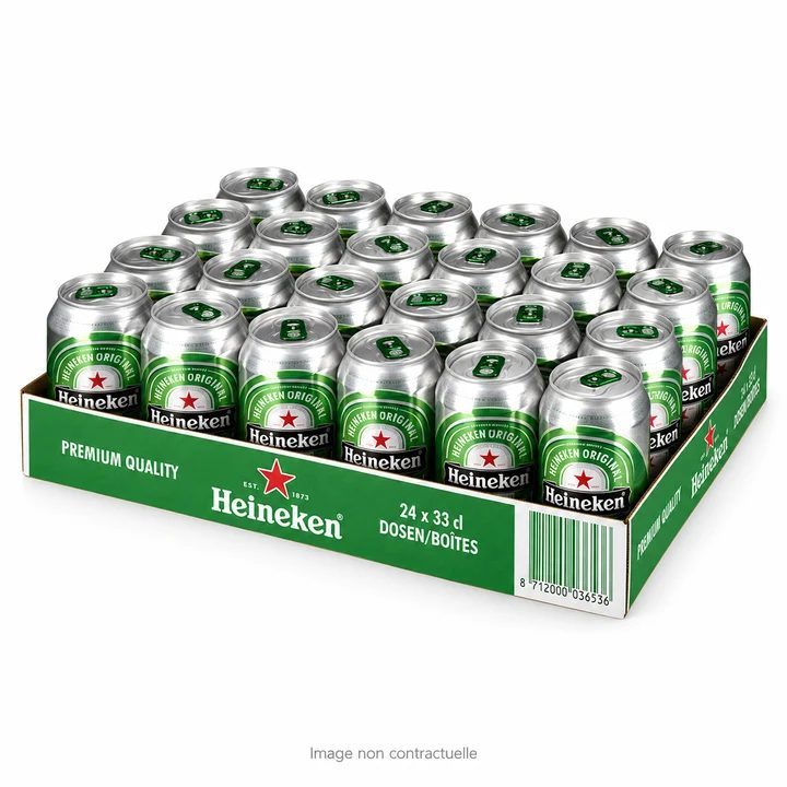 Biere Heineken Canettes 24 x 33 Cl