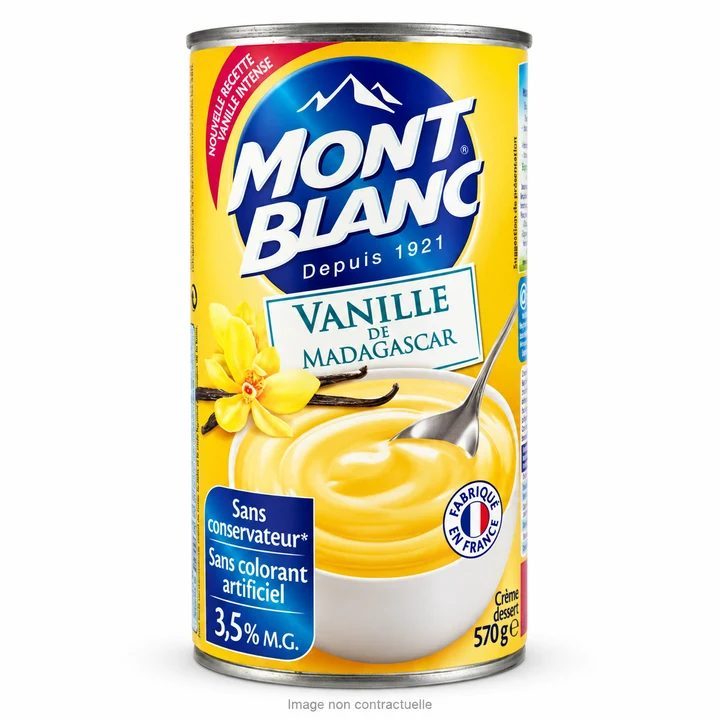 Creme Vanille Mont Blanc 570 Gr