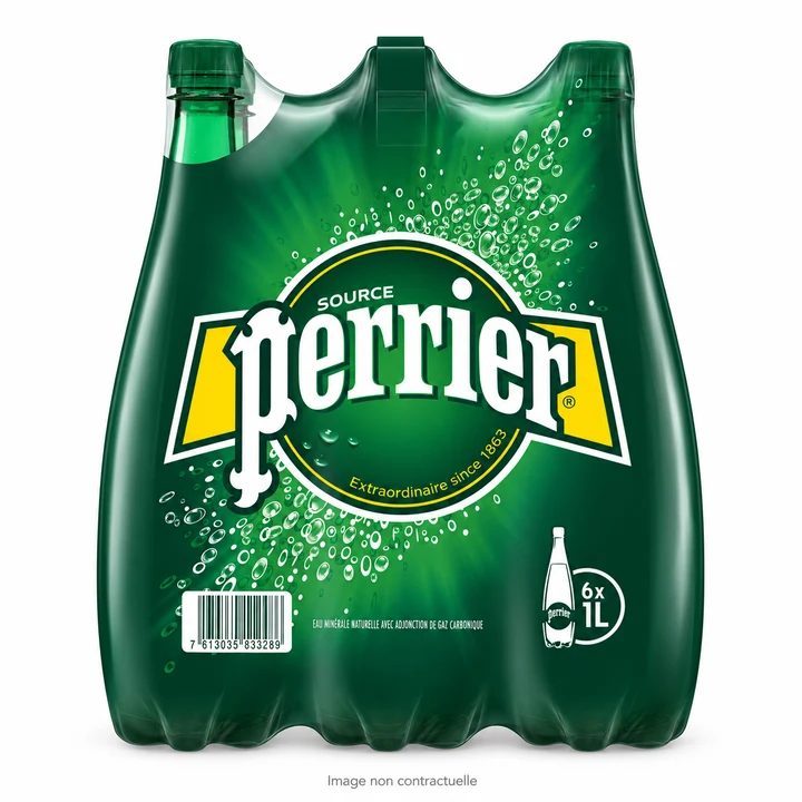 Perrier Sparkling Water 1 L x 6