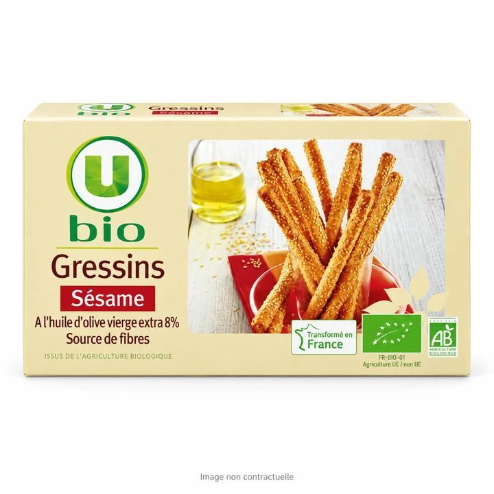 Grissini Sesame Huile D'olive 125 Gr