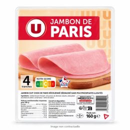 Jambon Blanc x 4 Tranches 160 Gr