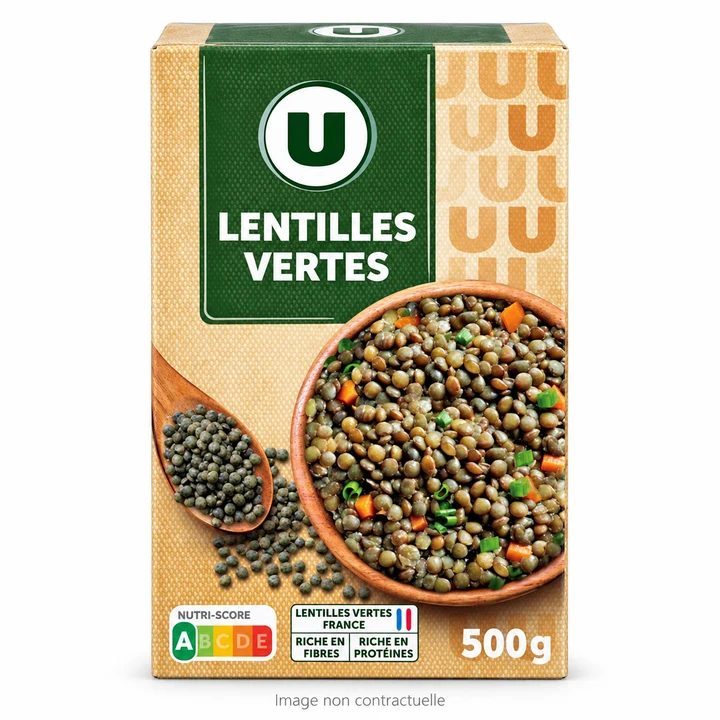 Lentilles Vertes 500 Gr