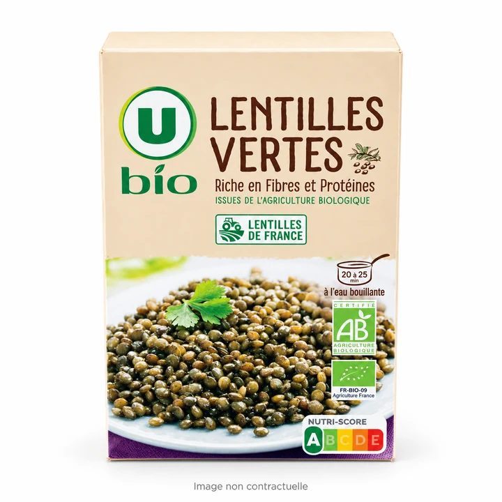 Organic Green Lentils 500G