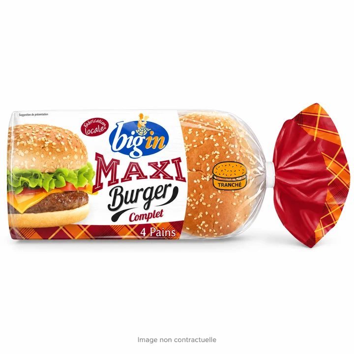 Maxi Burger Buns x 4