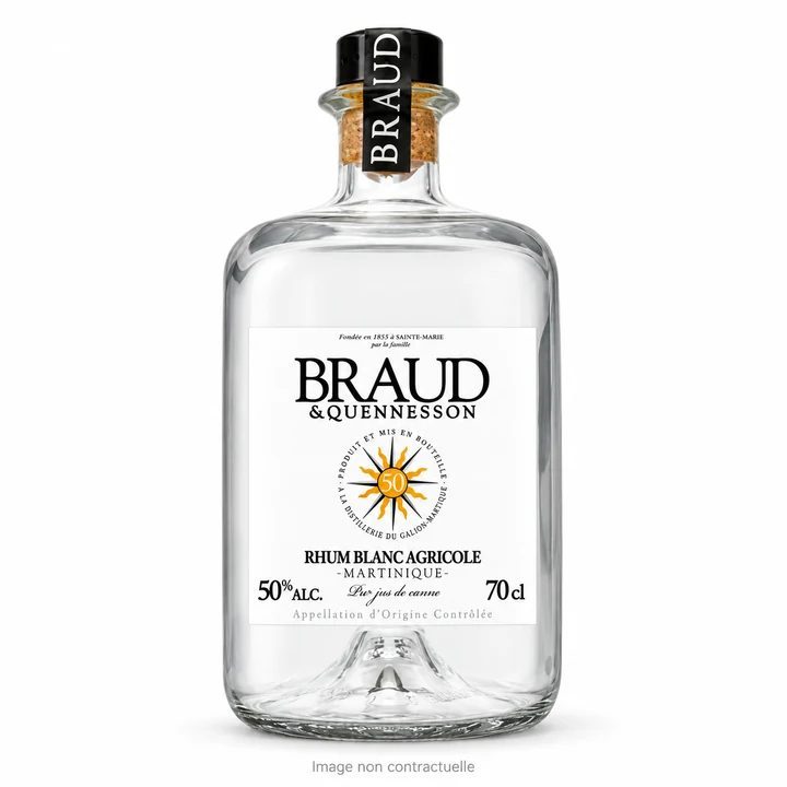 Rhum Blanc Braud & Quenesson 70 Cl