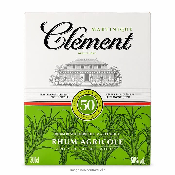 Rhum Blanc Clement 50 ° 3 L