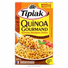 Quinoa Gourmand Tipiak 400 G sur fond blanc