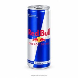 Red Bull Energy Drink 25 cl sur fond blanc