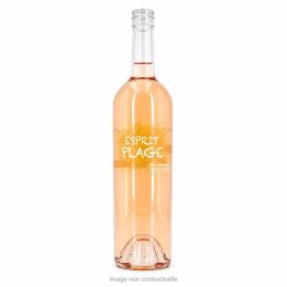 Vin rosé Esprit Plage Saint Tropez 75 cl sur fond blanc