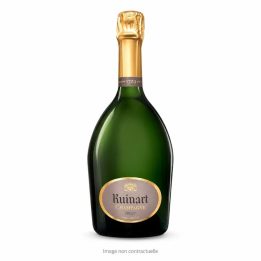 Champagne Ruinart brut 75 cl sur fond blanc