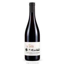 Vin rouge Saint Nicolas de Bourgueil La Taille 75 cl sur fond blanc
