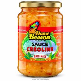 Sauce Créoline Dame Besson 320 g sur fond blanc