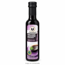 Vinaigre balsamique U Saveurs Modène 25 cl sur fond blanc