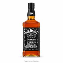 Whisky Jack Daniels Old No 7 70 cl sur fond blanc