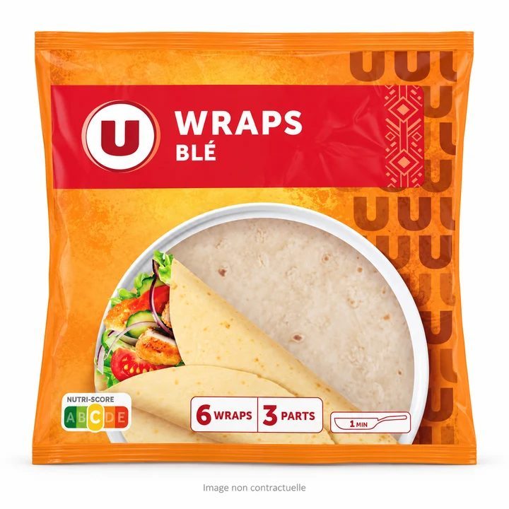 Wraps x 6 370 Gr