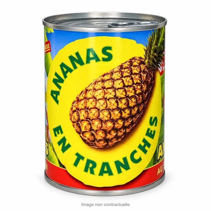 Ananas Au Sirop Leger Mont Pele 565 Gr